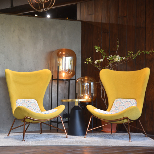 Yellow Fabric Chair-1