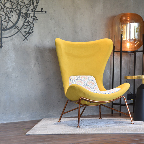 Yellow Fabric Chair